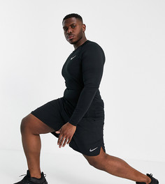 Черный облегающий лонгслив Nike Training Plus-Черный цвет