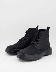 Черные ботинки со шнуровкой Schuh Ben-Черный цвет
