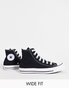 Черные высокие кеды Converse Wide Fit Chuck Taylor All Star-Черный цвет