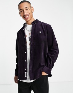 Вельветовая рубашка фиолетового цвета Carhartt WIP Madison-Фиолетовый цвет