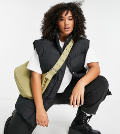 Черный жилет в стиле oversized ASOS Weekend Collective Curve-Черный цвет