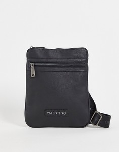 Черная маленькая сумка для полетов с фурнитурой из темно-серого металла Valentino Bags Alex-Черный цвет