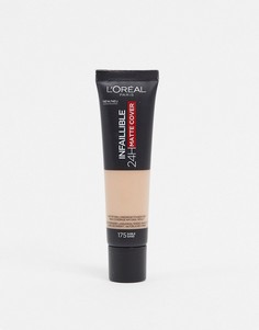 Матирующая тональная основа c SPF 18 LOreal Paris Infallible 24hr-Бежевый L'Oreal