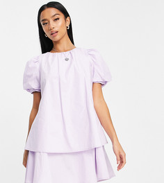 Ярусное платье мини сиреневого цвета Missguided Petite-Фиолетовый цвет
