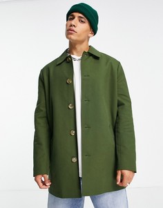 Непромокаемый тренч цвета хаки ASOS DESIGN-Зеленый цвет