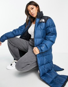 Синяя удлиненная дутая куртка The North Face Lhotse Duster-Голубой