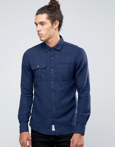Джинсовая рубашка Threadbare-Темно-синий