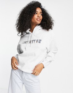 Худи свободного кроя с логотипом спереди Carhartt Wip-Серый
