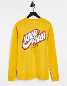 Желтый лонгслив Nike Jordan Jumpman