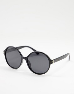 Черные круглые солнцезащитные очки Nali-Черный цвет