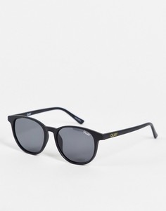 Черные матовые солнцезащитные очки Quay-Черный цвет