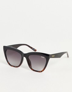Черные солнцезащитные очки с оправой «кошачий глаз» Quay-Коричневый цвет