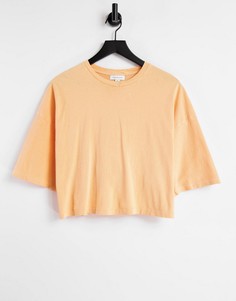 Свободная футболка кораллового цвета с короткими рукавами Topshop-Оранжевый цвет