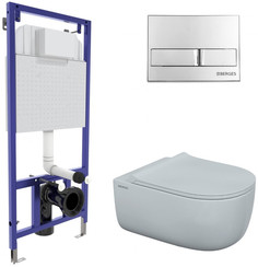 Комплект подвесной унитаз Berges Ego XL + система инсталляции Berges Novum L3 043203
