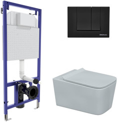 Комплект подвесной унитаз Berges Floe + система инсталляции Berges Novum S5 043230