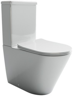 Унитаз-компакт безободковый с сиденьем микролифт Ceramica Nova Highlight CN1802