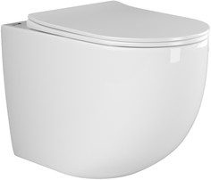 Приставной безободковый унитаз с сиденьем микролифт Ceramica Nova Mia CN1810