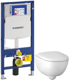 Комплект подвесной унитаз Geberit Renova Compact 500.803.00.1 + система инсталляции Geberit 111.300.00.5
