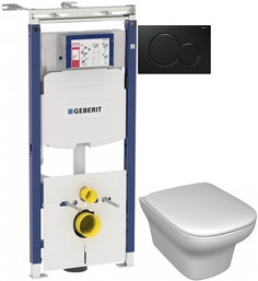 Комплект подвесной унитаз Jacob Delafon Vox EDM102-00 + E20142-00 + система инсталляции Geberit 111.362.00.5 + 115.770.DW.5