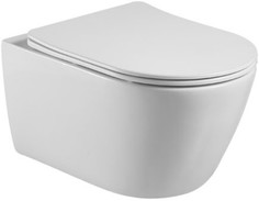 Подвесной безободковый унитаз с сиденьем микролифт Hansman Keramik Round YHI0002 Good Door