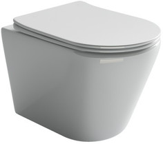 Подвесной безободковый унитаз с сиденьем микролифт Ceramica Nova Highlight CN1804