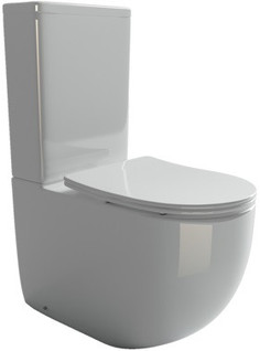 Унитаз-компакт безободковый с сиденьем микролифт Ceramica Nova Metropol CN4001