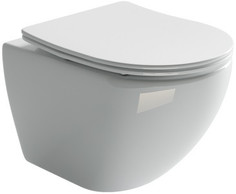 Подвесной безободковый унитаз с сиденьем микролифт Ceramica Nova Metropol CN4002