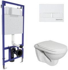 Комплект подвесной унитаз Berges Beta + система инсталляции Berges Novum L1 042416