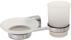 Держатель с мыльницей и стаканом Fixsen Kvadro FX-61306+08