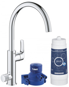Смеситель для кухни с подключением к фильтру Grohe Blue Pure Eurosmart 119708