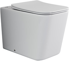 Приставной безободковый унитаз с сиденьем микролифт Ceramica Nova Cubic CN1809