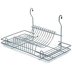 Сушилка на рейлинг для посуды, 44х27х26.5 см, с поддоном, хром, С228 С