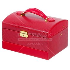 Шкатулка-кейс дек. для украшений и косметики 22*16*13,5см красный Y4-5143 I.K