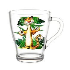 Кружка стекло, 250 мл, В гостях у тигра, Декостек