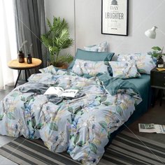 Постельное белье евро, пр215х240 см, 2н70х70 см, п200х215 см, Butterfly, попл, 1511
