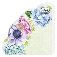 Салфетки бумажные Art Bouquet Rondo Цветочный натюрморт 12 шт, 33х33 см