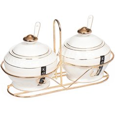 Сахарница 300 мл, керамика, на подставке, Korall, Снежная королева, CS932710TJ-A Коралл