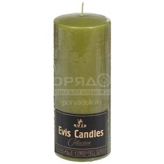 Свеча дек. 60*120 Цилиндр оливковый 1381542700