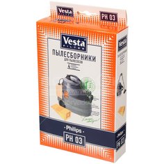 Мешок для пылесоса бумажный Vesta PH 03, 4 шт+1 фильтр