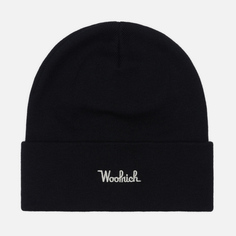 Шапка Woolrich Cotton Wool, цвет чёрный