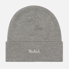 Шапка Woolrich Cotton Wool, цвет серый