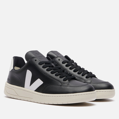 Кроссовки VEJA V-12 Leather, цвет чёрный
