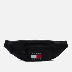 Сумка на пояс Tommy Jeans Heritage Bumbag Recycled Polyester, цвет чёрный