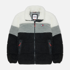 Мужской пуховик Tommy Jeans ABO Cozy Colorblock Puffer, цвет чёрный
