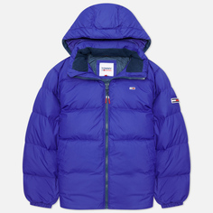 Мужской пуховик Tommy Jeans Essential Down Hooded, цвет синий