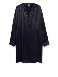 Платье-туника из атласной ткани Arket
