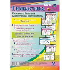 Набор плакатов Издательство Учитель Гимнастика
