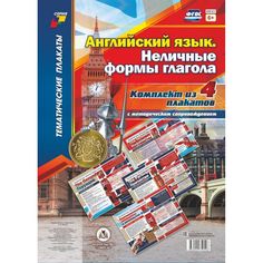 Набор плакатов Издательство Учитель Английский язык. Неличные формы глагола