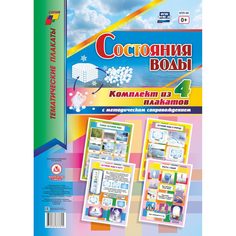 Набор плакатов Издательство Учитель Состояние воды