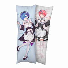 Подушка декоративная Super01 дакимакура Рем и Рам из аниме Re:Zero подушка/наволочка 150 х 50